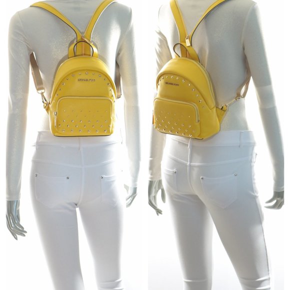 Michael Kors Erin Stud SMALL  Mini Backpack Citrus main image 15